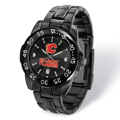 NHL Calgary Flames Fantom Gunmetal Finish Alloy Watch with Date Gametime XWM3458, UPC: 82652867606