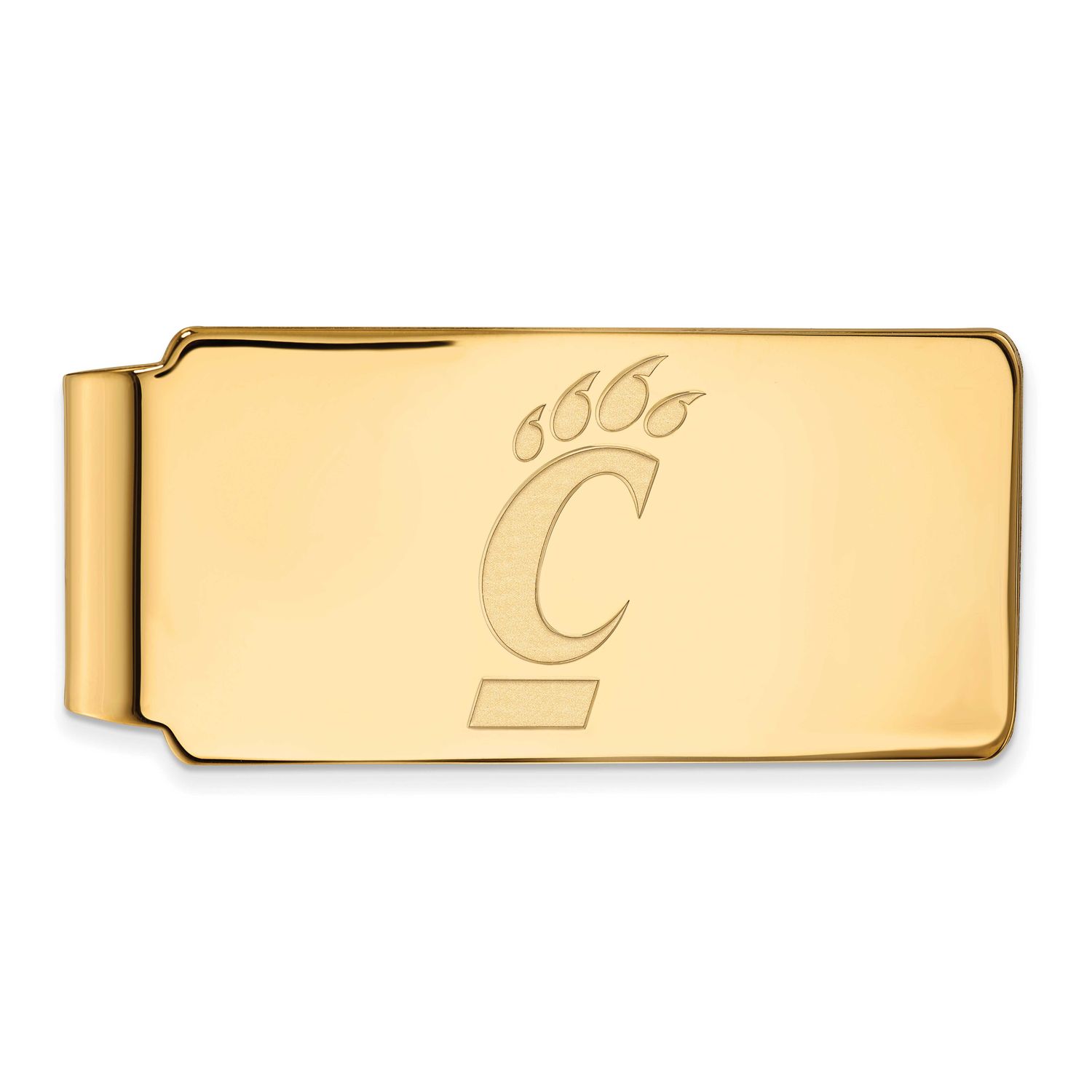 University of Cincinnati Money Clip Gold-plated Sterling Silver GP017UC, UPC: 886774921679