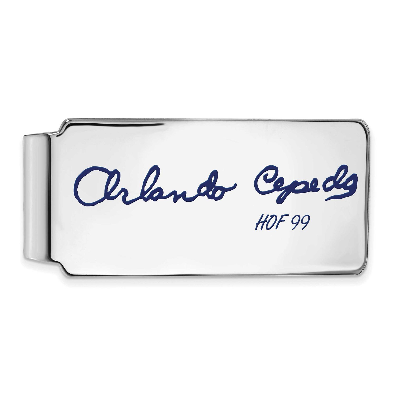 Orlando Cepeda Hall of Fame Signature Epoxy Money Clip Sterling Silver SSHF04OC99, UPC: