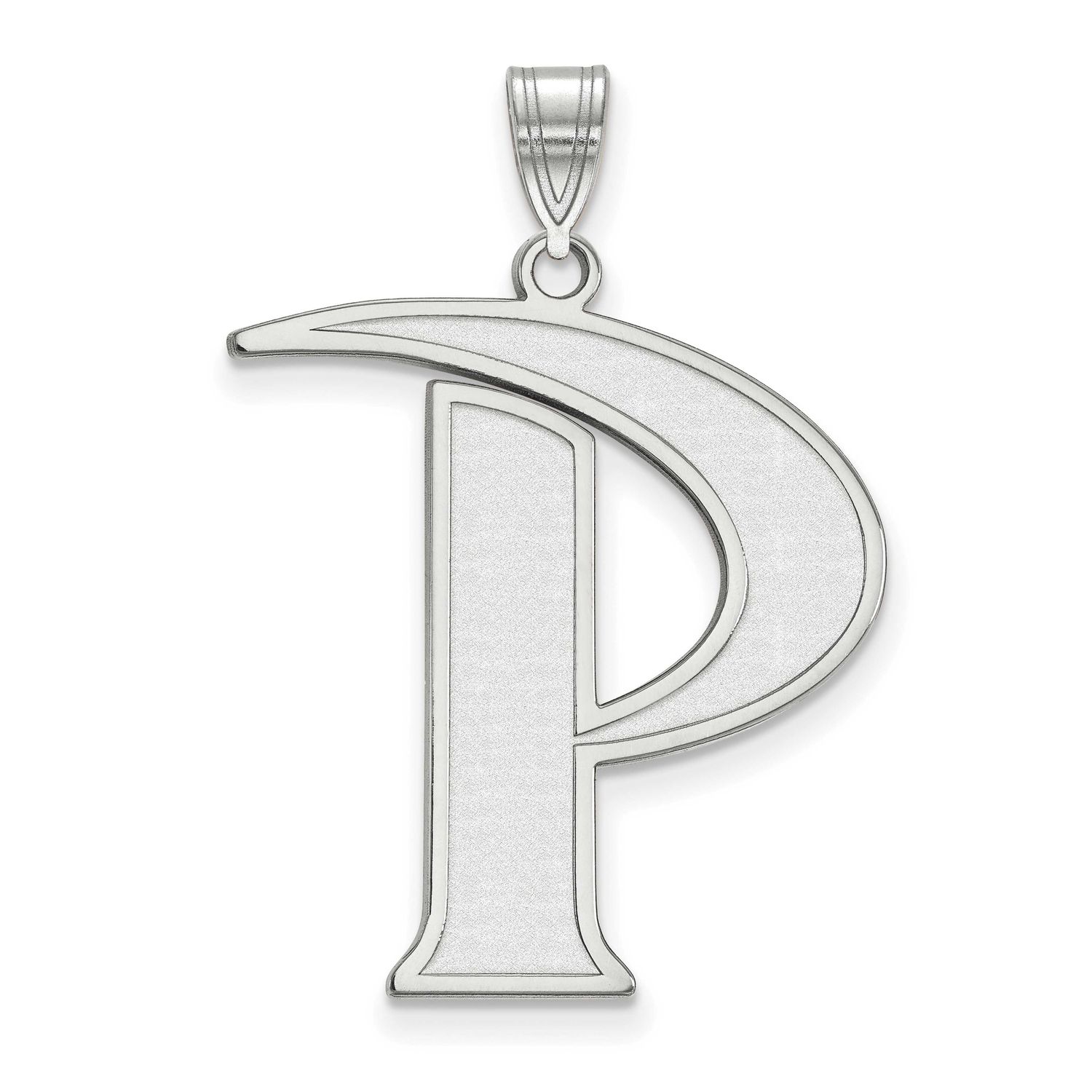 Pepperdine University Letter P Extra Large Pendant 10k White Gold 1W008PEU, UPC: 886774776538