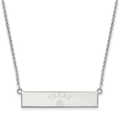 Texas A And M University Small Bar 18 Inch Necklace Sterling Silver Rhodium-plated SS082TAM-18, UPC…