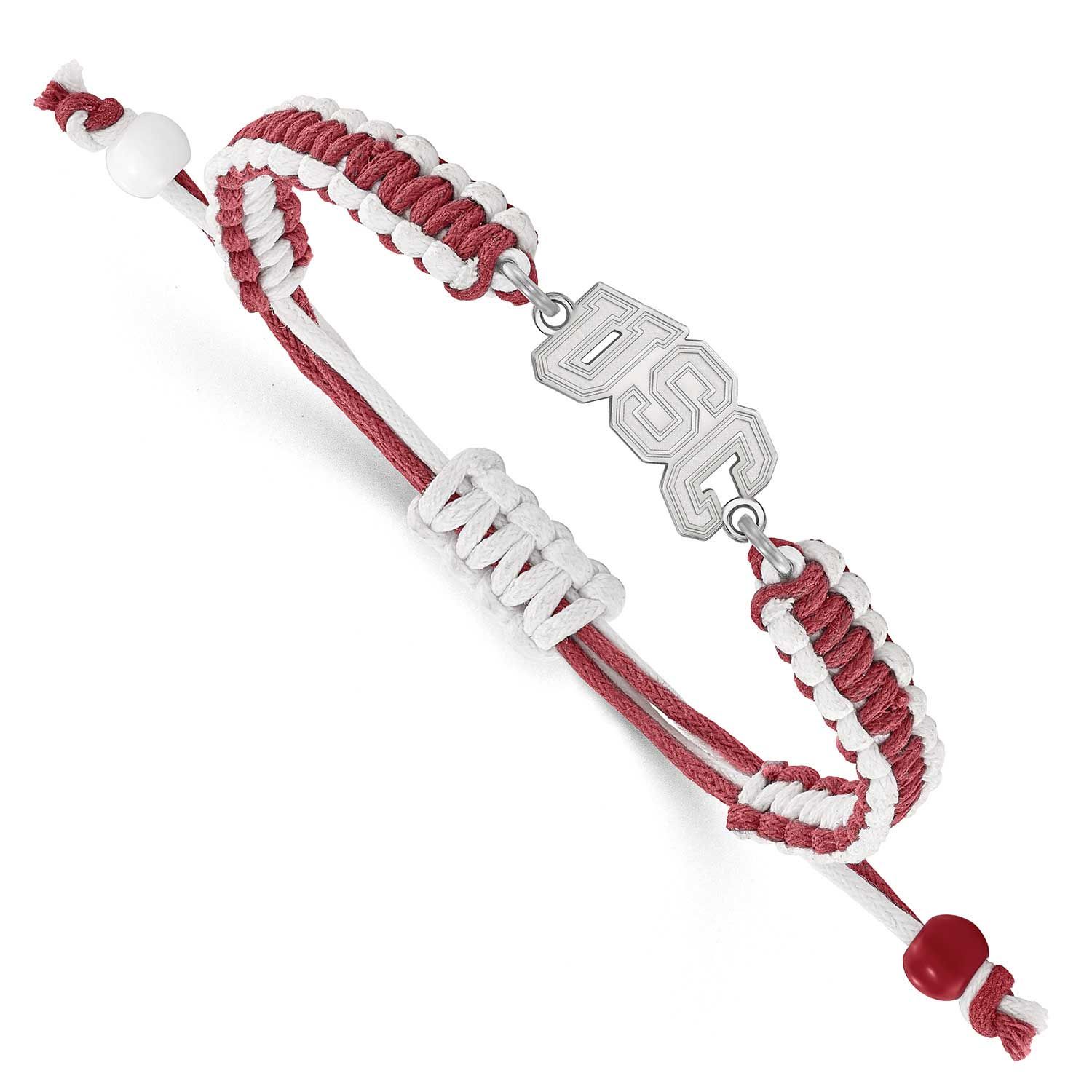 University of Southern California Adjustable Cord Bracelet  Stainless Steel ST032USC, UPC: 19110177…