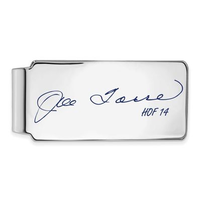 Joe Torre Hall of Fame Signature Epoxy Money Clip Sterling Silver SSHF04JT14, UPC: