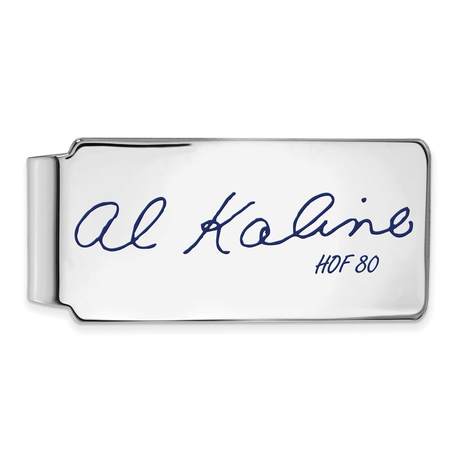 Al Kaline Hall of Fame Signature Epoxy Money Clip Sterling Silver SSHF04AK80, UPC: