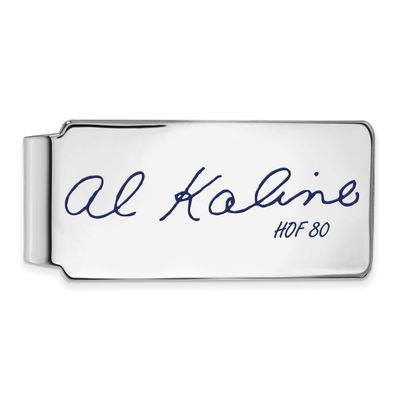 Al Kaline Hall of Fame Signature Epoxy Money Clip Sterling Silver SSHF04AK80, UPC: