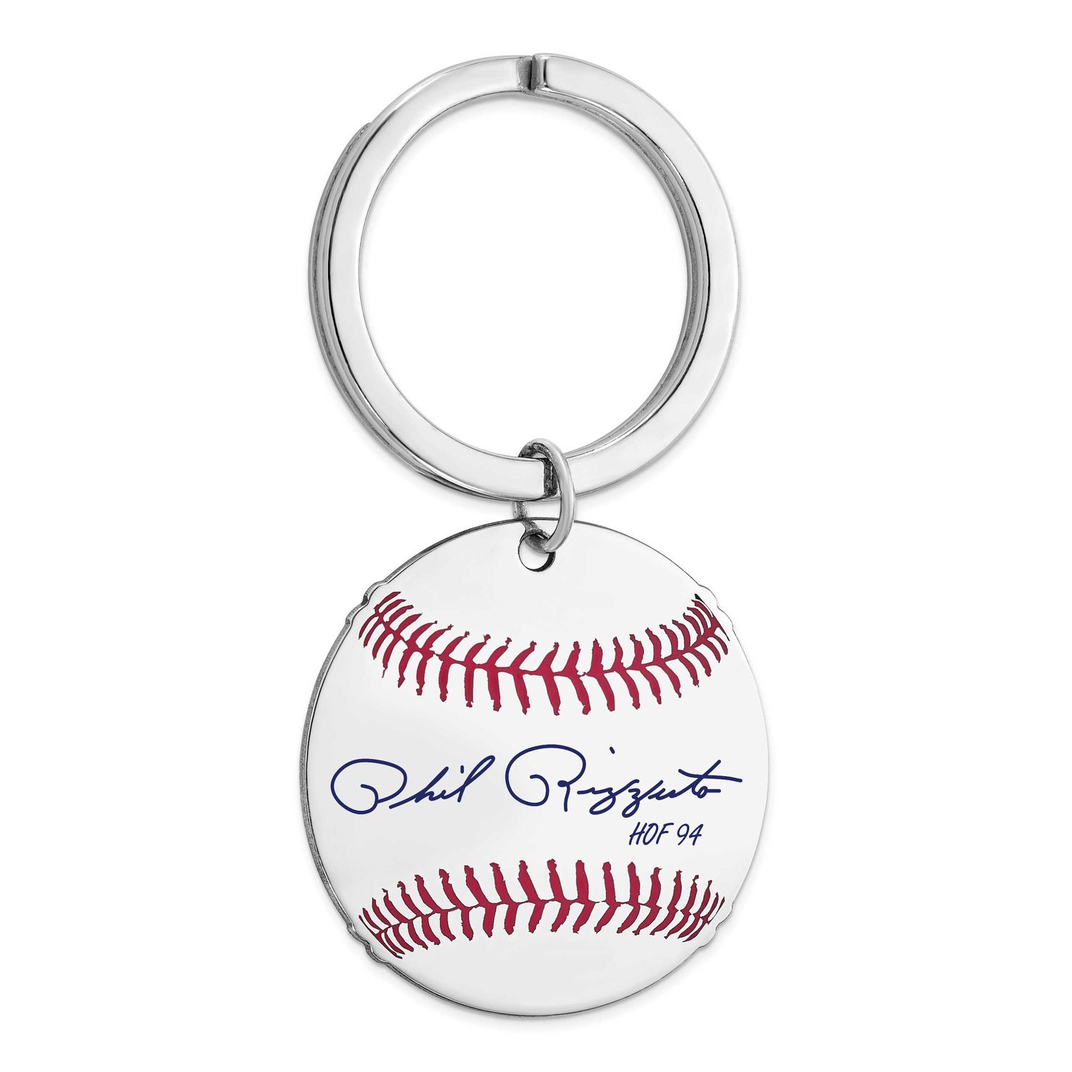 Phil Rizzuto Hall of Fame Signature Epoxy Baseball Keychain Sterling Silver SSHF03PR94, UPC: