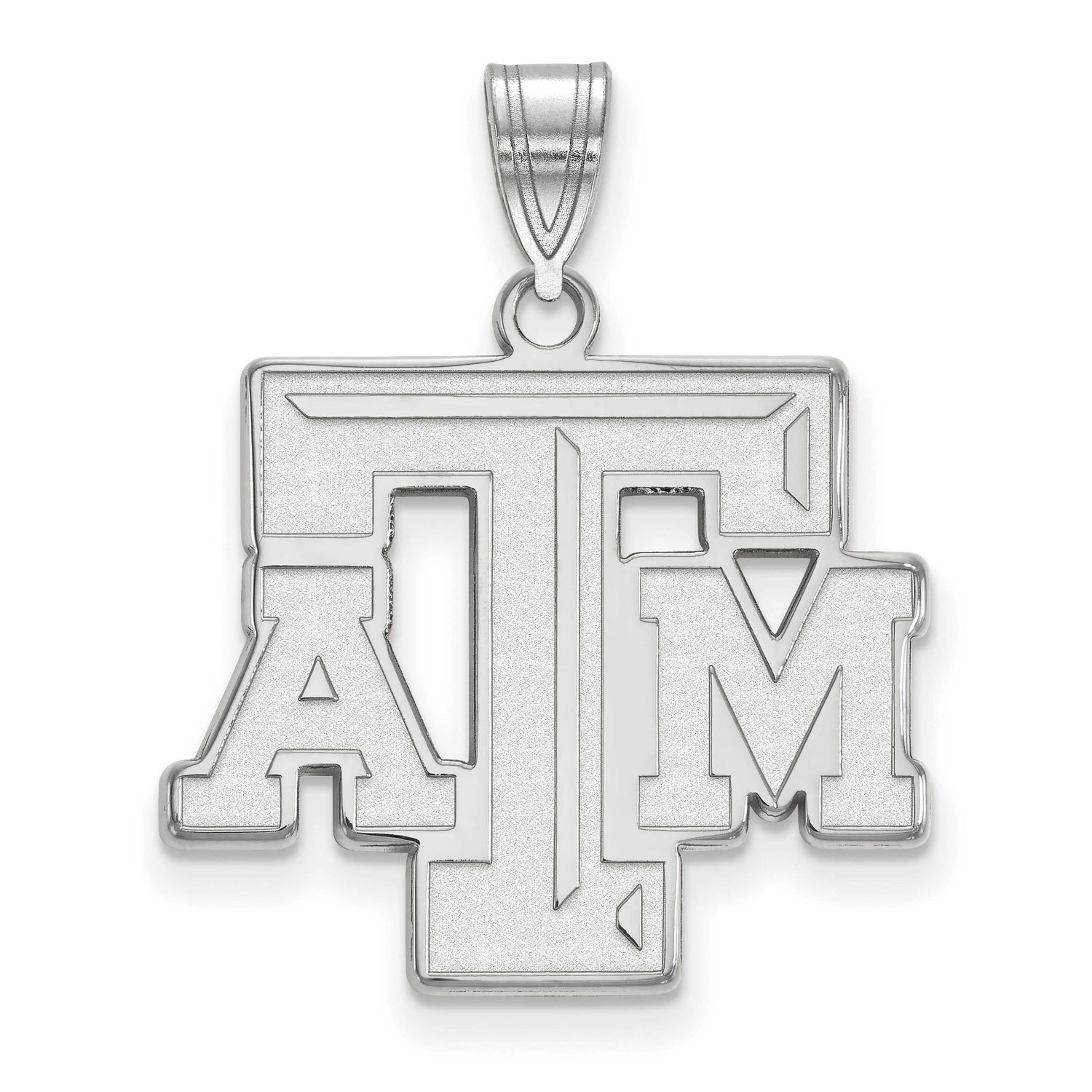 Texas A And M University T-A-M Large Pendant Sterling Silver Rhodium-plated SS004TAM, UPC: 88677469…