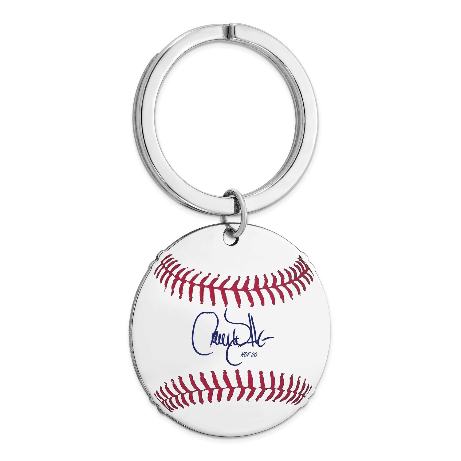 Larry Walker Hall of Fame Signature Epoxy Baseball Keychain Sterling Silver SSHF03LW20, UPC: