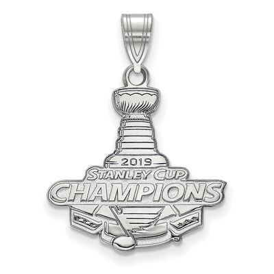 2019 Stanley Cup Champions St. Louis Blues Large Pendant 10k White Gold 1W002BLE19, UPC: 1911014829…