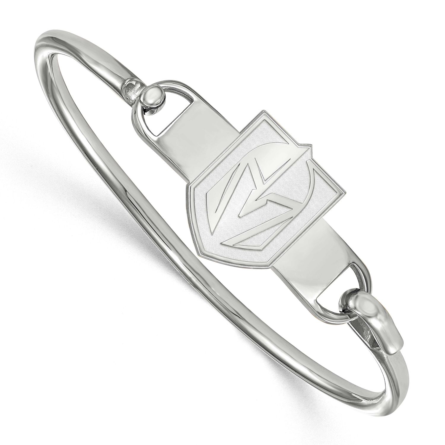 Vegas Golden Knights Bangle Sterling Silver Rhodium-plated SS010VGK-7, UPC: 883957132471
