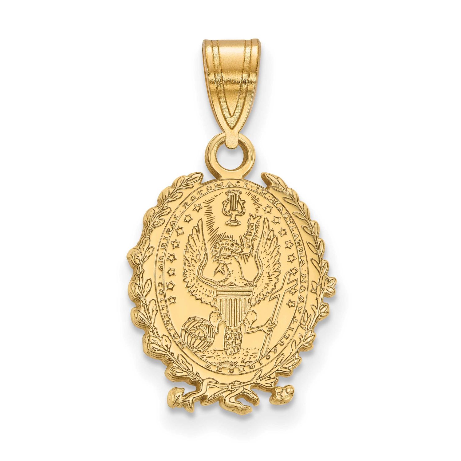 Georgetown University Medium Crest Pendant Gold-plated Sterling Silver GP007GC, UPC: 886774905099