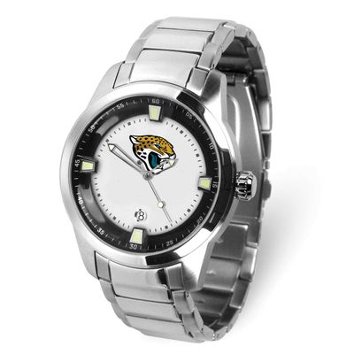 Gametime Nfl Jacksonville Jaguars Titan Quartz Watch with Date Stainless Steel XWM3622, UPC: 826528…