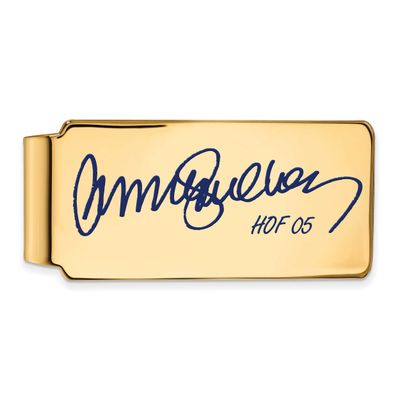 Ryne Sandberg Hall of Fame Signature Epoxy Money Clip Gold-plated Sterling Silver GPHF04RS05, UPC: