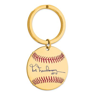 Hal Newhouser Hall of Fame Signature Epoxy Baseball Keychain Gold-plated Sterling Silver GPHF03HN92…