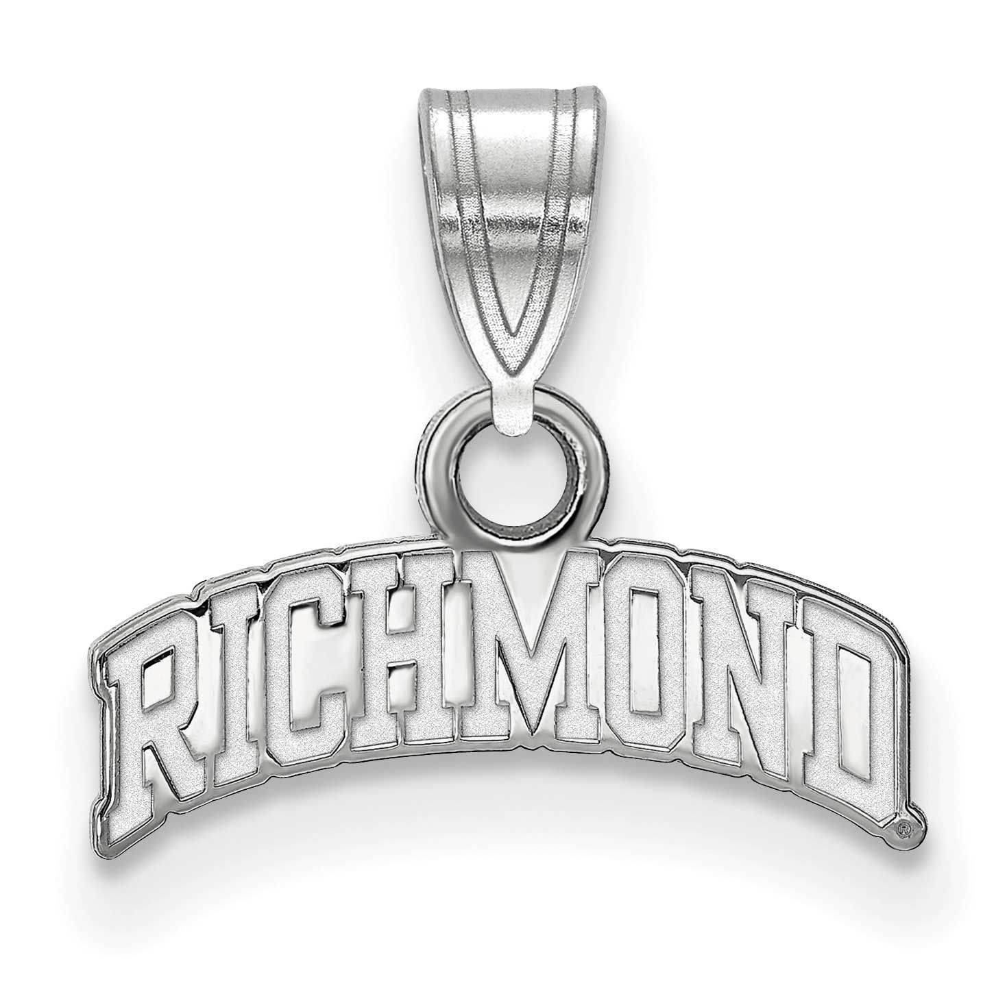 University of Richmond Small Script Pendant 14k White Gold 4W028URV, UPC: 191101779879