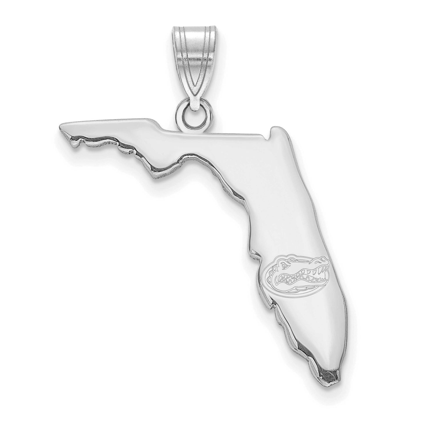 University of Florida State Pendant Sterling Silver Rhodium-plated SS130UFL, UPC: 196904187074