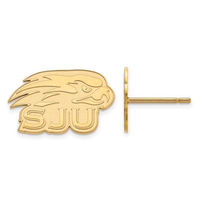 Saint Joseph&#39;S University Hawks Extra Small Post Earrings Gold-plated Sterling Silver GP009SJO, UPC…