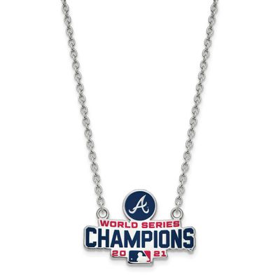 2021 World Series Champions Atlanta Braves Large Pendant with  Neckla Sterling Silver SS012BRA21-18…