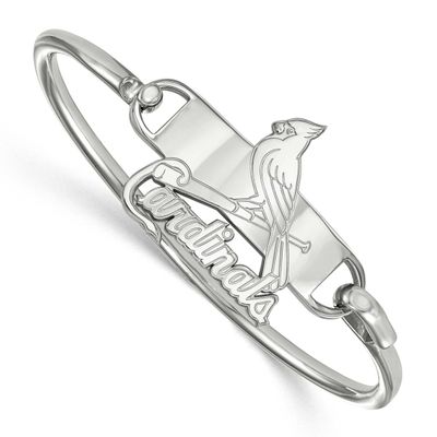 MLB St. Louis Cardinals Bangle Sterling Silver Rhodium-plated SS019CRD-7, UPC: 886774628615