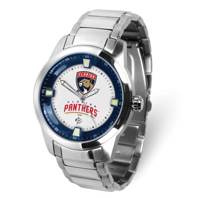 Gametime NHL Florida Panthers Titan Quartz Watch with Date Stainless Steel XWM3652, UPC: 82652871283