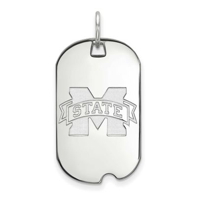 Mississippi State University Small Dog Tag Sterling Silver Rhodium-plated SS027MSS, UPC: 8867746910…