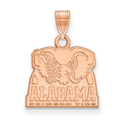 Rose Gold-Plated University of Alabama Small Pendan Sterling Silver RP061UAL, UPC: 191101775840