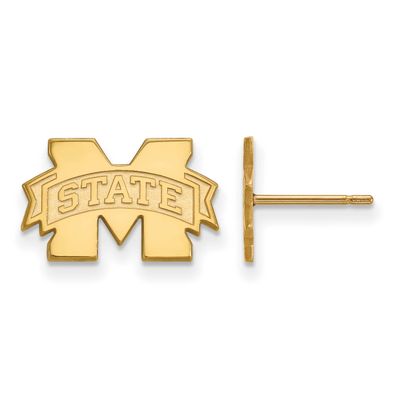 Mississippi State University Extra Small Post Earrings 14k Gold 4Y008MSS, UPC: 886774867328