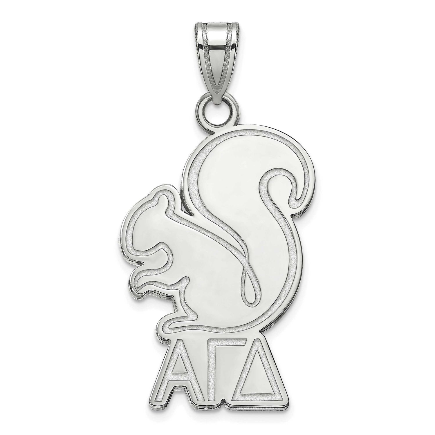 Alpha Gamma Delta Small Pendant Sterling Silver Rhodium-plated SS035AGD, UPC: 886774607061