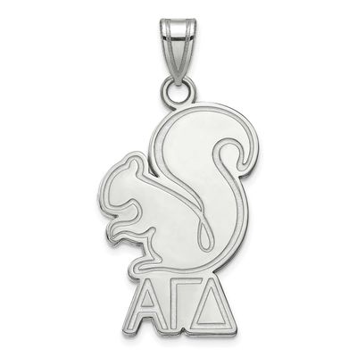Alpha Gamma Delta Small Pendant Sterling Silver Rhodium-plated SS035AGD, UPC: 886774607061