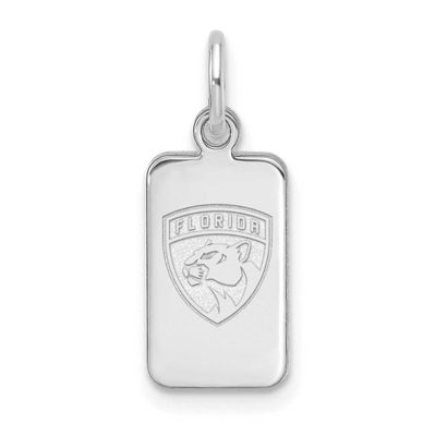 NHL Florida Panthers Tag Pendant Sterling Silver Rhodium-plated SS125PTH, UPC: 196904184936