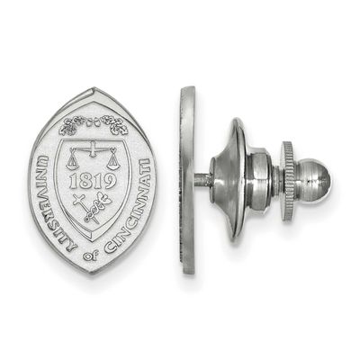 University of Cincinnati Crest Lapel Pin 14k White Gold 4W042UC, UPC: 886774848181
