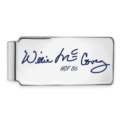 Willie Mccovey Hall of Fame Signature Epoxy Money Clip Sterling Silver SSHF04WM86, UPC: