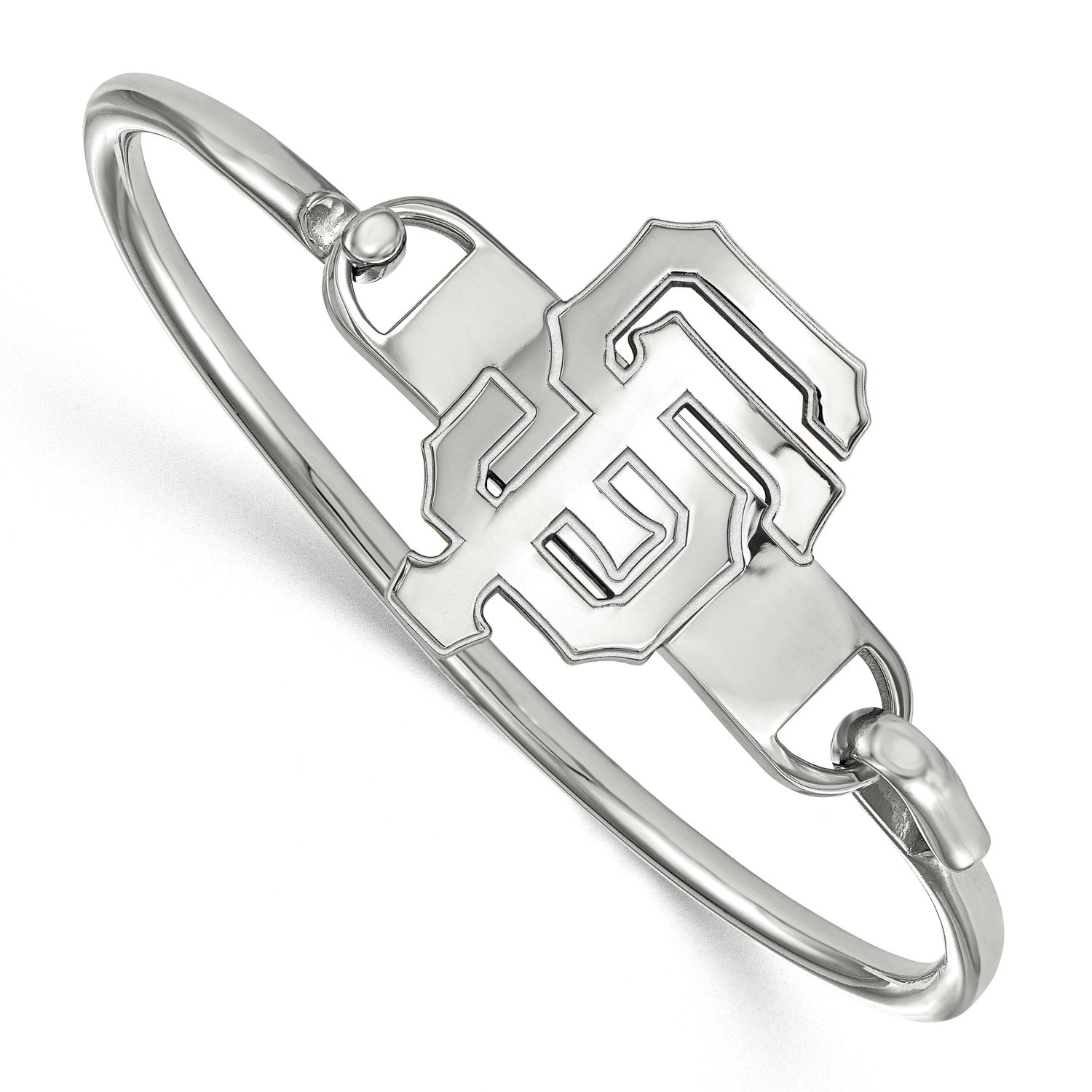 MLB San Francisco Giants Bangle Sterling Silver Rhodium-plated SS020GIT-7, UPC: 886774628905