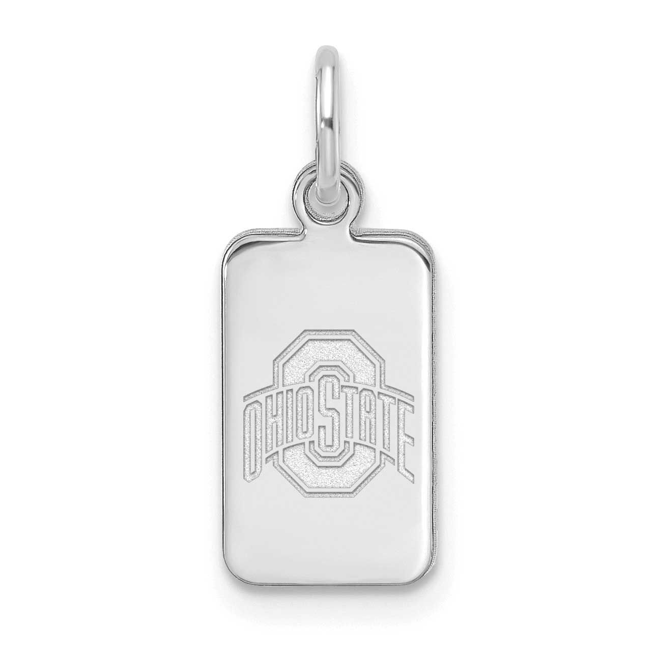 The Ohio State University Tag Pendant Sterling Silver Rhodium-plated SS125OSU, UPC: 196904187470
