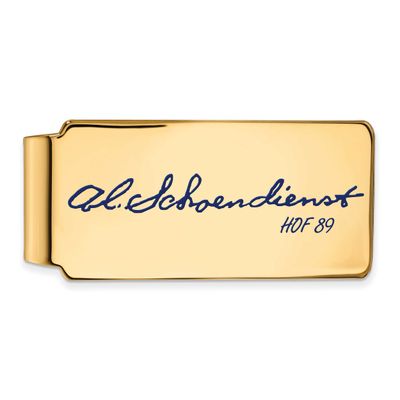 Red Schoendienst Hall of Fame Signature Epoxy Money Clip Gold-plated Sterling Silver GPHF04RS89, UP…