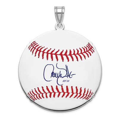 Larry Walker Hall of Fame Signature Large Epoxy Baseball Pendant Sterling Silver SSHF02LW20, UPC: