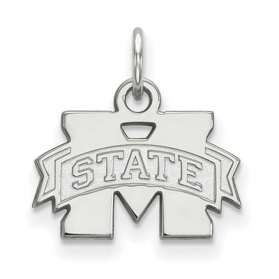 Mississippi State University Extra Small Pendant 14k White Gold 4W001MSS, UPC: 886774824352
