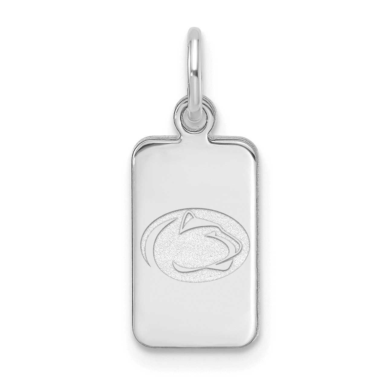 Penn State University Tag Pendant Sterling Silver Rhodium-plated SS125PSU, UPC: 196904187425