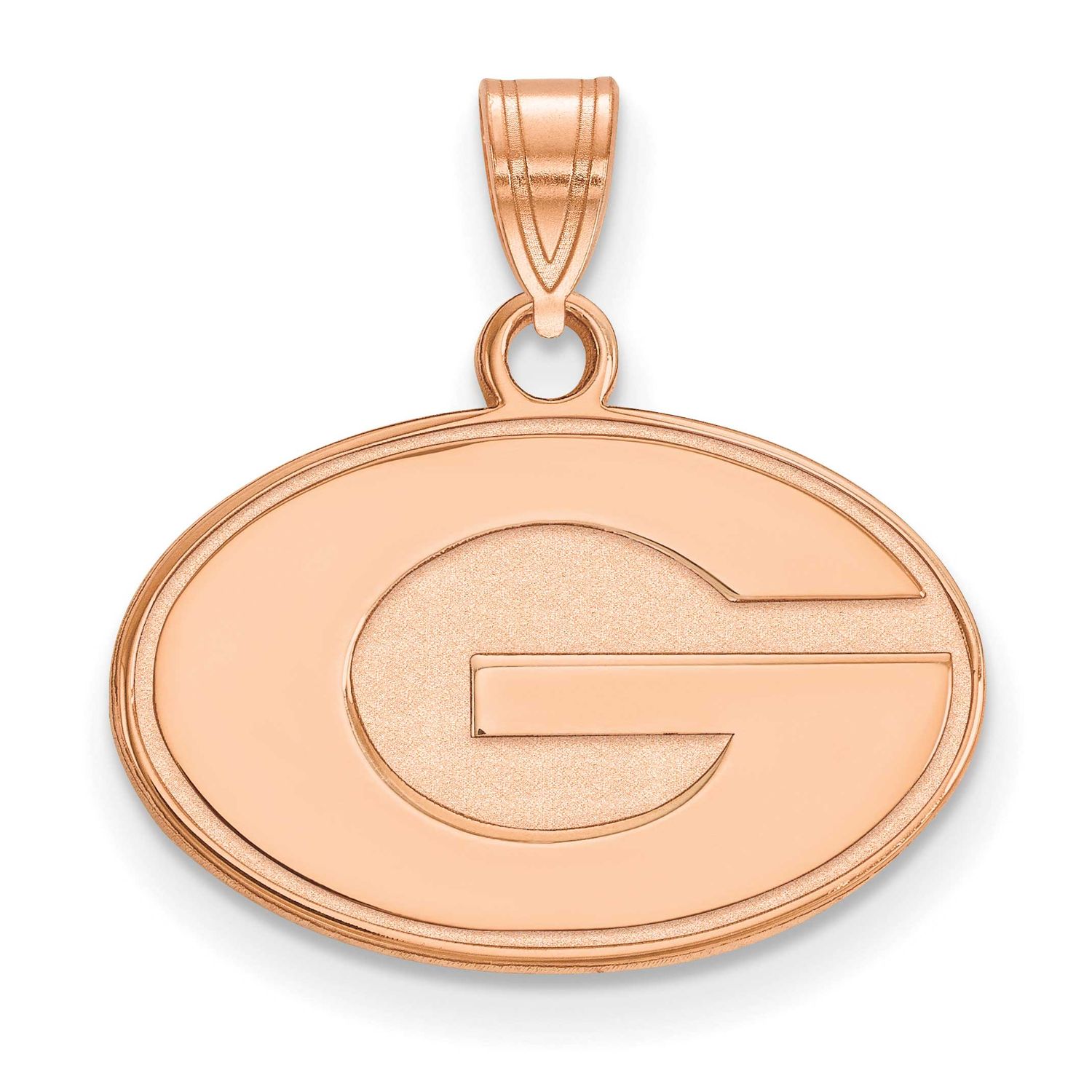 Rose Gold-Plated University of Georgia Small Pendan Sterling Silver RP002UGA, UPC: 191101777165