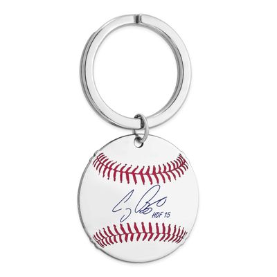 Craig Biggio Hall of Fame Signature Epoxy Baseball Keychain Sterling Silver SSHF03CB15, UPC: