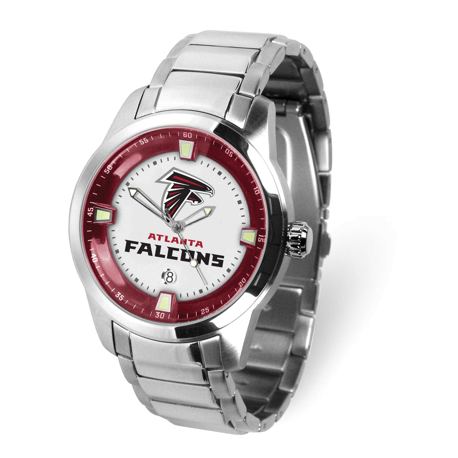 Gametime Nfl Atlanta Falcons Titan Quartz Watch with Date Stainless Steel XWM3609, UPC: 82652870859