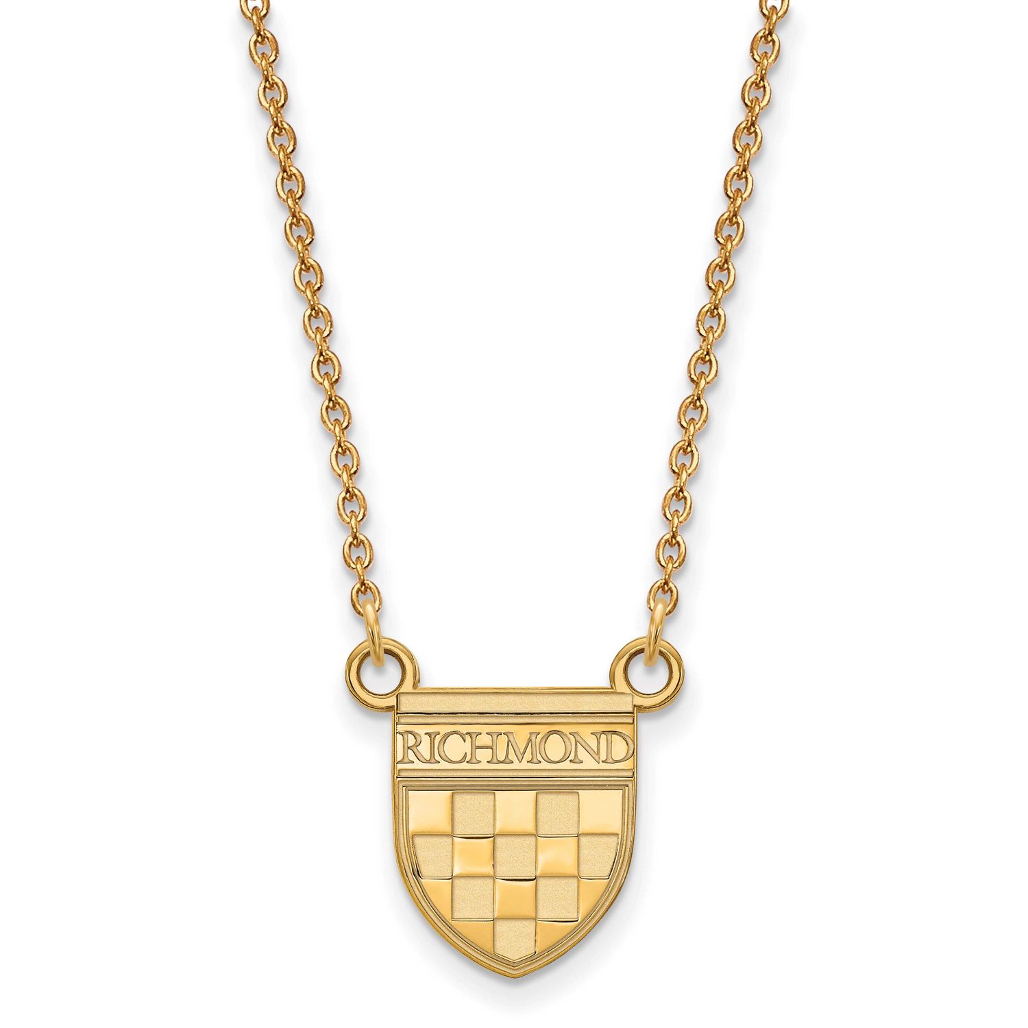 University of Richmond Medium Split Chain Necklace 14k Gold 4Y031URV-18, UPC: 191101779459