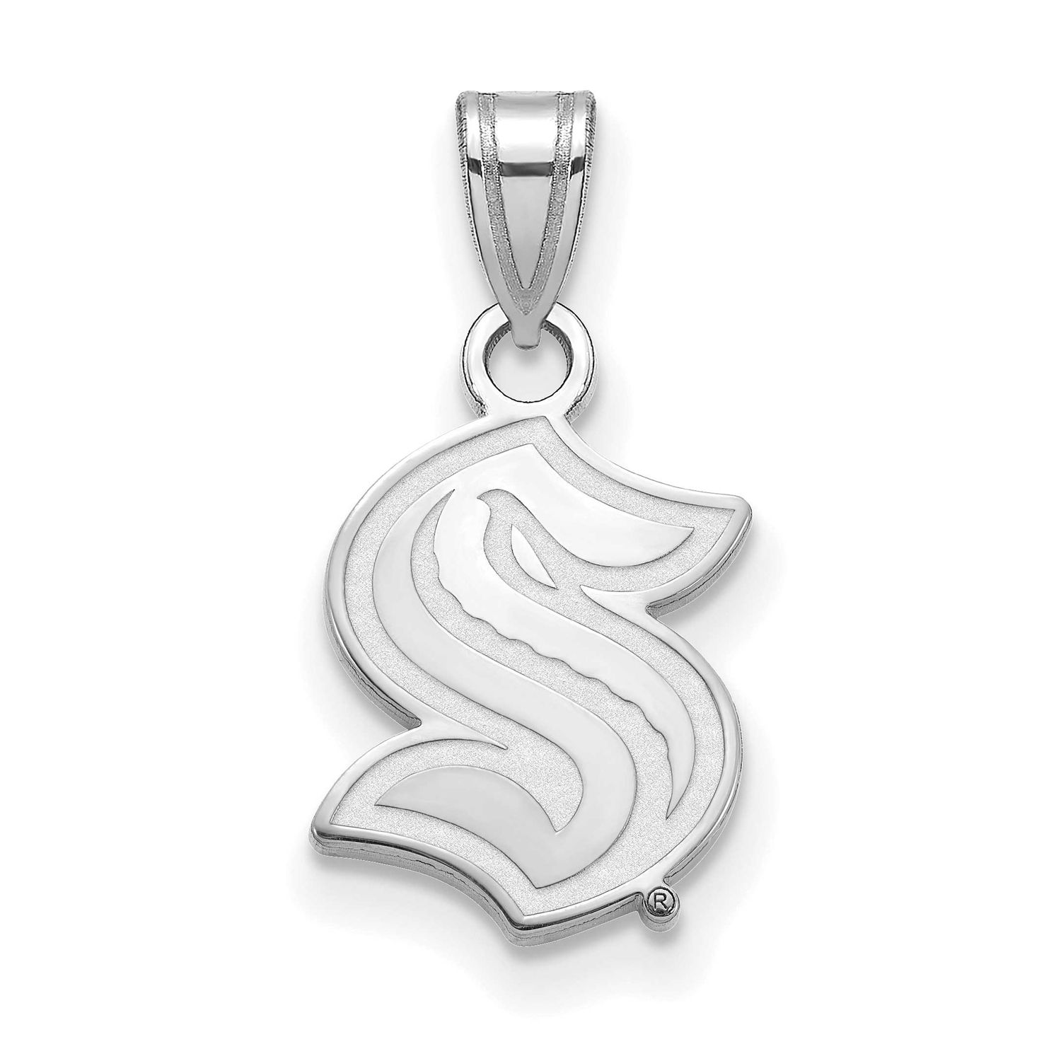 NHL Seattle Kraken Small Pendant Sterling Silver Rhodium-plated SS002KRA, UPC: