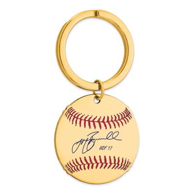 Jeff Bagwell Hall of Fame Signature Epoxy Baseball Keychain Gold-plated Sterling Silver GPHF03JB17,…
