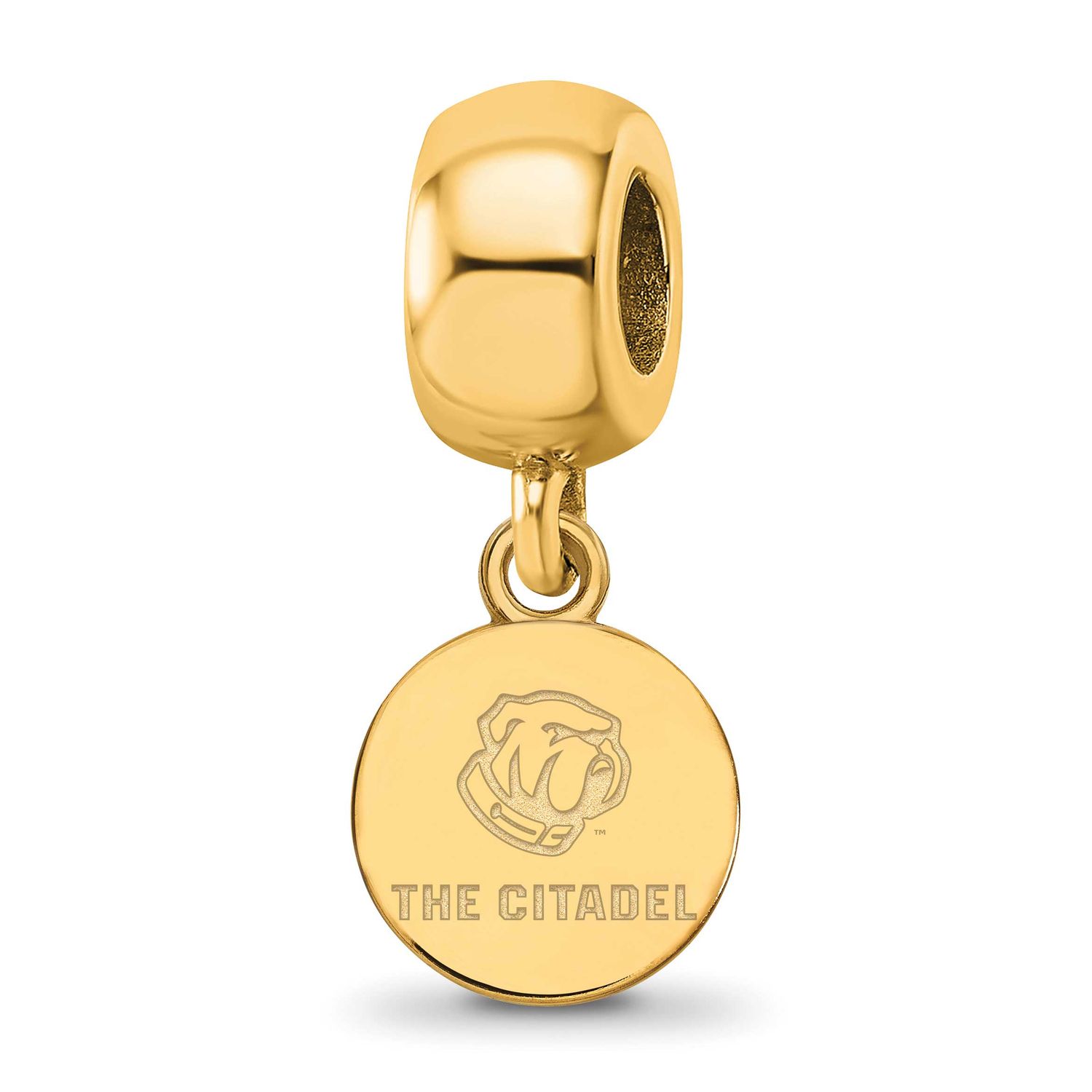 The Citadel Extra Small Dangle Bead Charm Gold-plated Sterling Silver GP025TCI, UPC: 886774928890