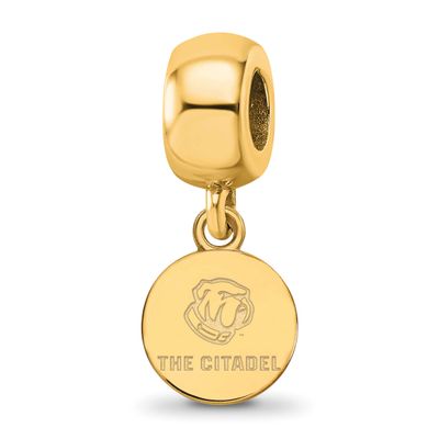 The Citadel Extra Small Dangle Bead Charm Gold-plated Sterling Silver GP025TCI, UPC: 886774928890