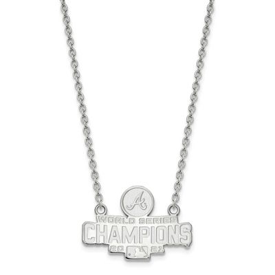 2021 World Series Champions Atlanta Braves Large Pendant with  Neckla Sterling Silver SS007BRA21-18…