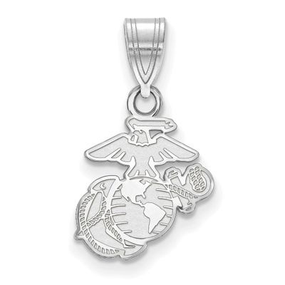 Small U.S. Marine Corps Pendant 10k White Gold 1W001USMC, UPC: 191101484537