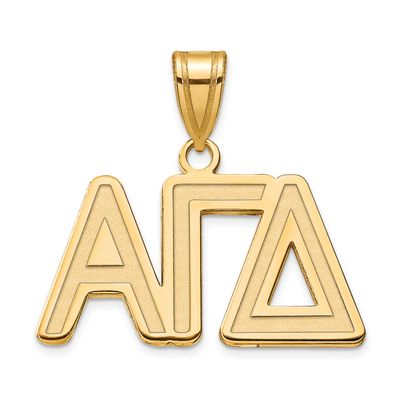 Alpha Gamma Delta Medium Pendant Gold-plated Sterling Silver GP003AGD, UPC: 886774894812