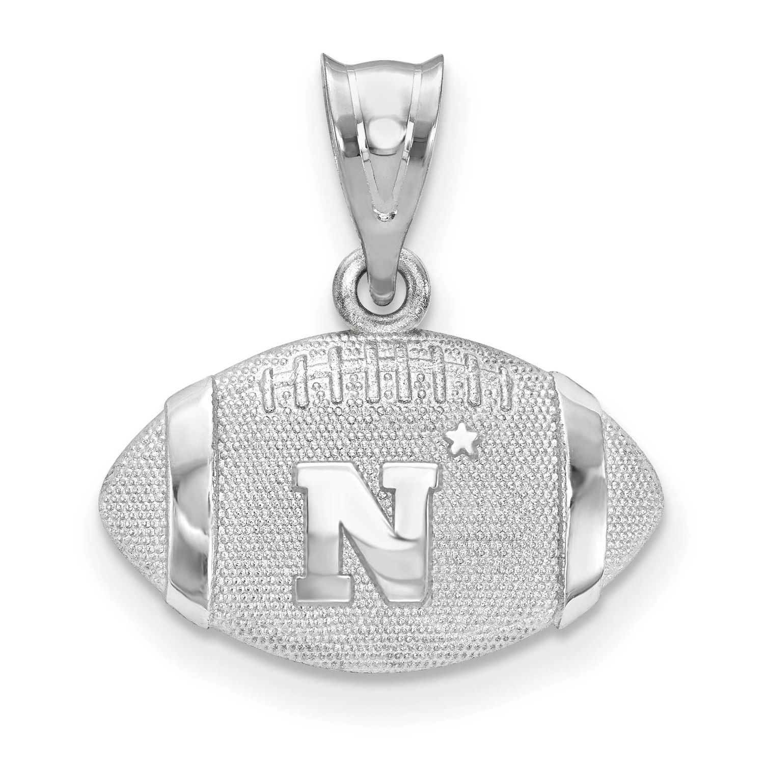 United States Naval Academy Football Pendant Sterling Silver Rhodium-plated SS506USN, UPC: 85388100…